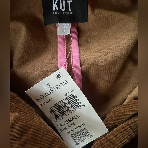 KUT from the Kloth - Kyra Stretch Corduroy Jacket size S - Picture 4 of 4